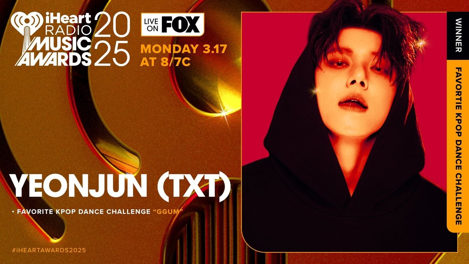TOMORROW X TOGETHERの YEONJUN 米「iHeartRadio Music Awards」で受賞